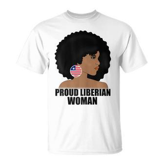 Proud Liberian Woman Mothers Liberia Flag Gift Gift For Womens Unisex T-Shirt | Mazezy DE