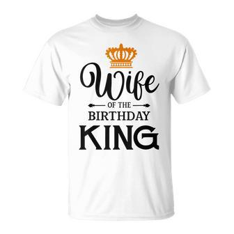Queen Of The Birthday King Celebration Family Matching T-Shirt - Seseable