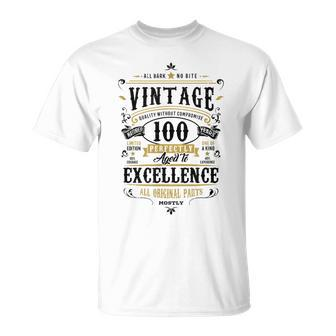 Retro 100 Geburtstag Geschenk Für Oma 100 Jahre Alt 1922 T-Shirt - Seseable