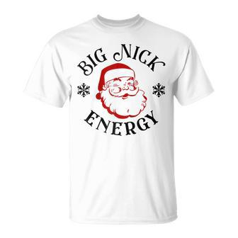 Retro Groovy Big Nick Santa Energy Christmas Raglan T-shirt - Seseable