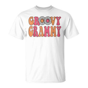 Retro Groovy Grammy Matching Family 1St Birthday Party Unisex T-Shirt | Mazezy
