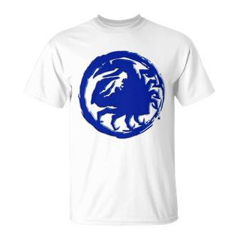 Samurai Legend Crab Mon Blue Unisex T-Shirt - Monsterry