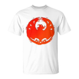 Samurai Legend Phoenix Mon Orange Unisex T-Shirt - Monsterry
