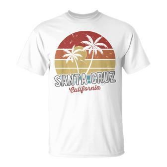 Santa Cruz California 70S Beach Surfing Retro Unisex T-Shirt | Mazezy