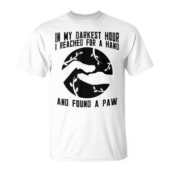 Saying Quote Dog Lovers Paw Friendship T-shirt - Seseable