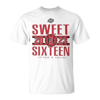 Sdsu Men’S Basketball 2023 Sweet Sixteen The Road To Houston T Unisex T-Shirt | Mazezy CA