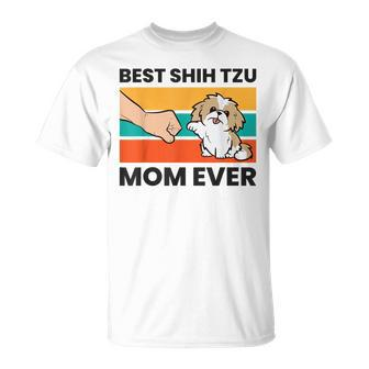 Shih Tzu Mama Best Shih Tzu Mom Ever Unisex T-Shirt - Seseable