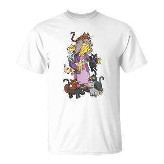 The Simpson Crazy Cat Lady Shirts Cats Lady Christmas Sweatshirts For Christmas Xmas T-shirt - Thegiftio UK