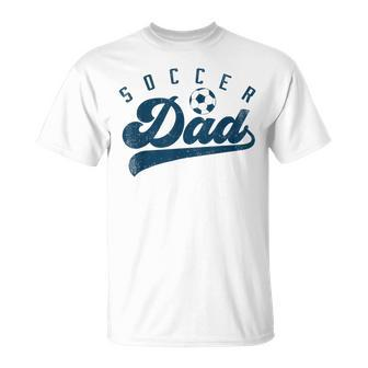 Mens Soccer Dad Daddy Fathers Day T-Shirt - Seseable