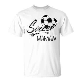 Soccer Mamaw Womens Grandma Gift Unisex T-Shirt | Mazezy
