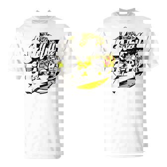 Softball Pop Pop Vintage Leopard Softball Family Matching T-shirt - Seseable