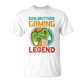 Son Brother Gaming Legend T Unisex T-Shirt - Monsterry AU