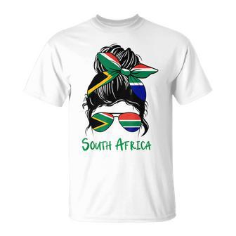 South Africa Girl South African Girl South Africa Woman Flag Unisex T-Shirt | Mazezy