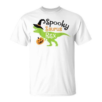 Spooky Saurus Rex Halloween Cute T-Rex Dinosaur Halloween T-shirt - Thegiftio UK