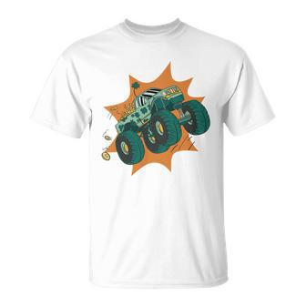 St Patricks Day Monster Truck V2 Unisex T-Shirt - Monsterry