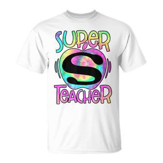 Super Teacher Back To School Apple Tie Dye First Day T-shirt - Thegiftio UK