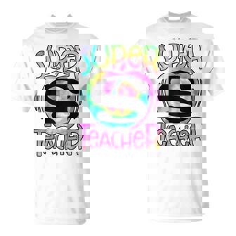 Super Teacher Back To School Apple Tie Dye First Day T-shirt - Thegiftio UK