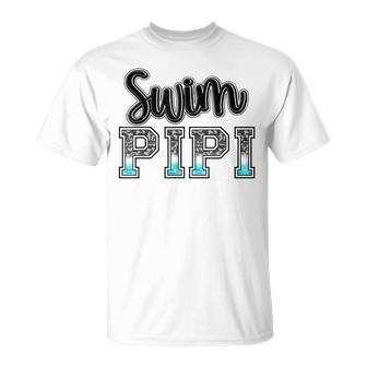 Swim Pipi Swimming Diving Camo Western Fathers Day T-shirt - Thegiftio UK
