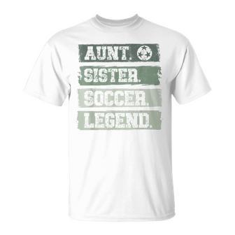 Tante Schwester Fußballlegende Used-Legende Grunge F T-Shirt - Seseable