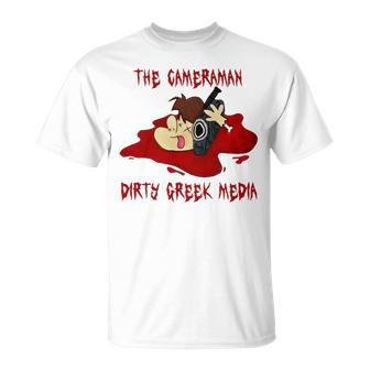 The Cameraman Dirty Greek Media Unisex T-Shirt | Mazezy