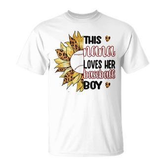 This Nana Loves Her Baseball Boy Baseball Nana Unisex T-Shirt | Mazezy DE