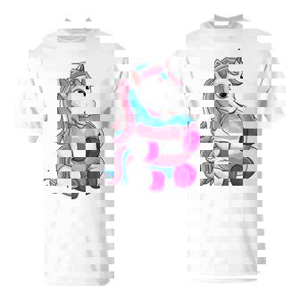 Transgender Pride Unicorn Lgbt Trans Flag Unisex T-Shirt | Mazezy