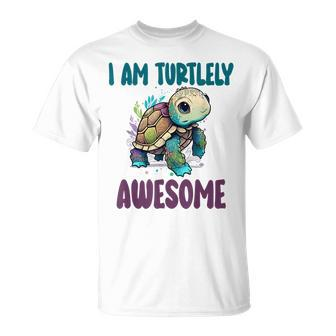 Turtlely Awesome Turtle Clothes Aquatic Animal Tortoise Unisex T-Shirt | Mazezy