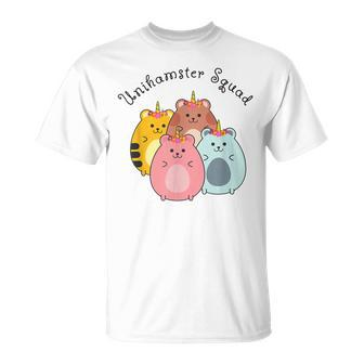 Unihamster Squad Goals Adorable Hamster Friends Unisex T-Shirt | Mazezy