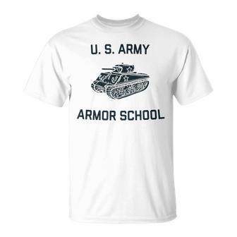 Us Army Armor School Sherman Tank Ww2 Vintage Pt Fort Knox T-Shirt - Seseable