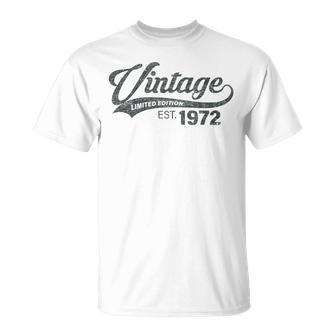 Vintage 1972 50 Jahre Geburtstag Mann Frau 50 Geburtstag T-Shirt - Seseable