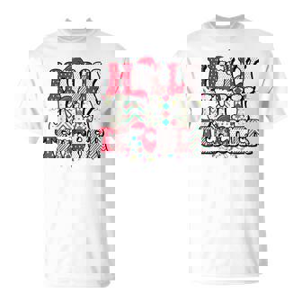 Vintage Groovy Holly And Jolly Teacher Santa Christmas 2022 T-shirt - Thegiftio