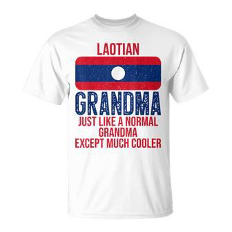 Vintage Laotian Grandma Laos Flag For Mothers Day Unisex T-Shirt | Mazezy
