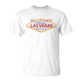 Welcome To Fabulous Las Vegas Sign Unisex T-Shirt - Monsterry DE