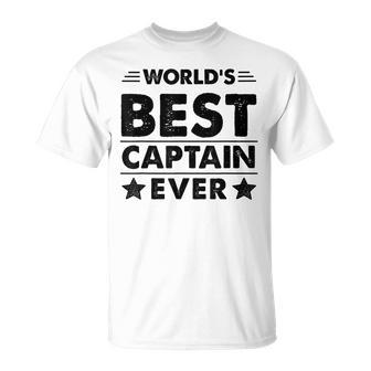Worlds Best Captain Ever Unisex T-Shirt - Seseable