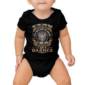 Barnes Last Name Surname Tshirt Baby Onesie - Thegiftio UK