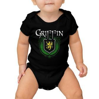 Griffin Surname Irish Last Name Griffin Family Crest Baby Onesie - Thegiftio UK