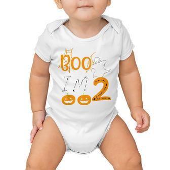 Kids 2Nd Birthday Kids Boo Im 2 Two Yr Ghost Halloween Costume Baby Onesie - Thegiftio UK