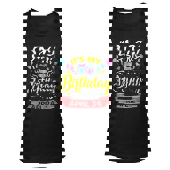 Balloon Star Cake Tshirt Omg It's My Birthday April 24 Shirt