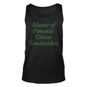 Master Of Pimento Cheese Sandwiches Golf Foodie Men's Back Print T