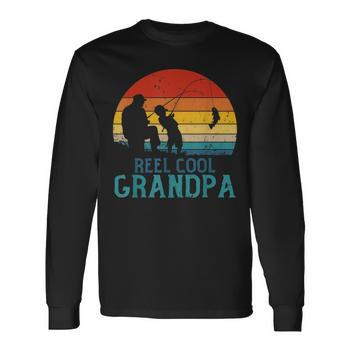 Reel Cool Grandpa Fishing Father's Day Grandpa Big and Tall Men T