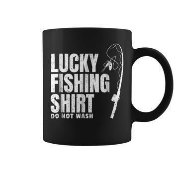 Fisherman Tee Lucky Fishing Shirt Fathers Day Present Men's Back