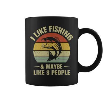 I Like Fishing And Maybe Like 3 People Fisherman Hunting Men's Crewneck  Short Sleeve Back Print T-shirt
