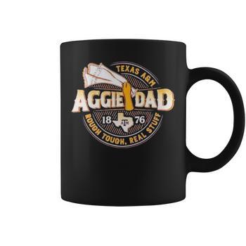 Texas A&AmpAmpm Aggie Dad 1876 Rough Tough Real Stuff Men's Back Print  T-shirt | Mazezy