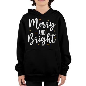 Merry and Bright Christmas Women Girls Kids Toddlers Cute T-Shirt