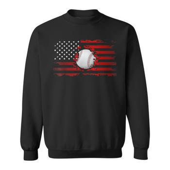 オンラインストア本物 Baseball American Flag - Red Bat Baseball
