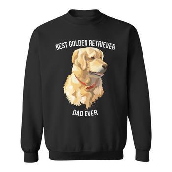 Best Golden Dad Ever Cute Golden Retriever' Men's Zip Hoodie