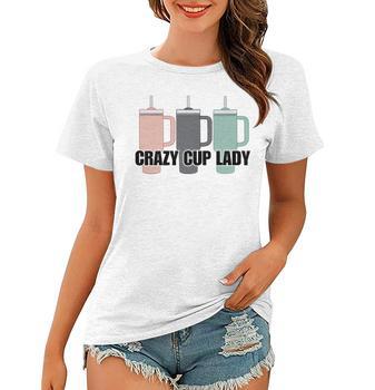 Crazy Cup Lady Stanley Graphic Tee Small / Yellow