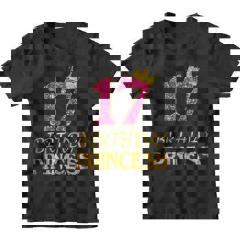 Crown 17th Birthday Princess Girl Shirt 17 Years Old Gifts Crown 17th Birthday Princess Girl Shirt 17 Years Old Gifts