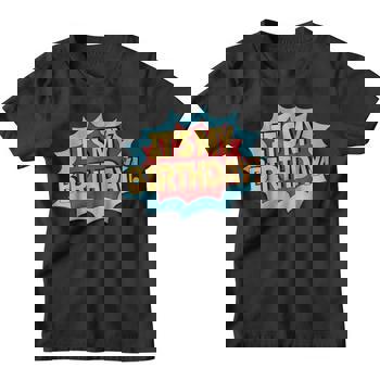 It's My Birthday Kids Shirt - Superhero Style, Boys & Girls It's My Birthday Kids Shirt - Superhero Style, Boys & Girls