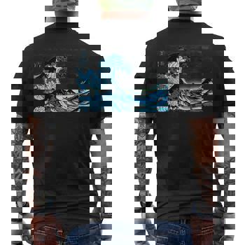 Famous Vintage Japanese Art Great Wave Remix Stylish Long